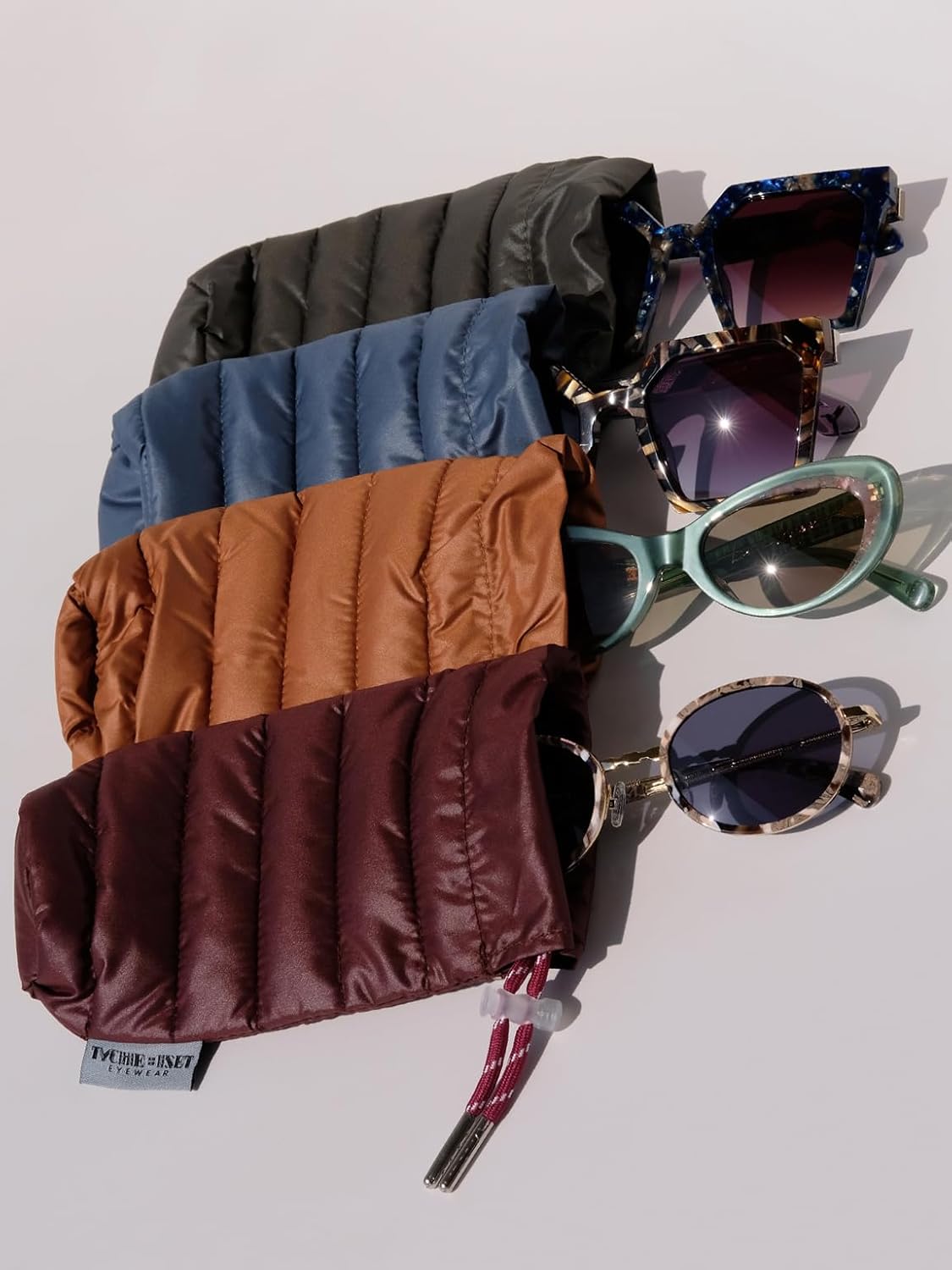 8pcs Value Pack, 4pcs Soft Eyewear Case, Drawstring Bag + 4pcs Microfiber Cleaning Cloth, Travel Essentials, Organize Accessories Pouch for Glasses, Keys, Phone, Credit Cards, Makeup, Camera, & More - Image 7