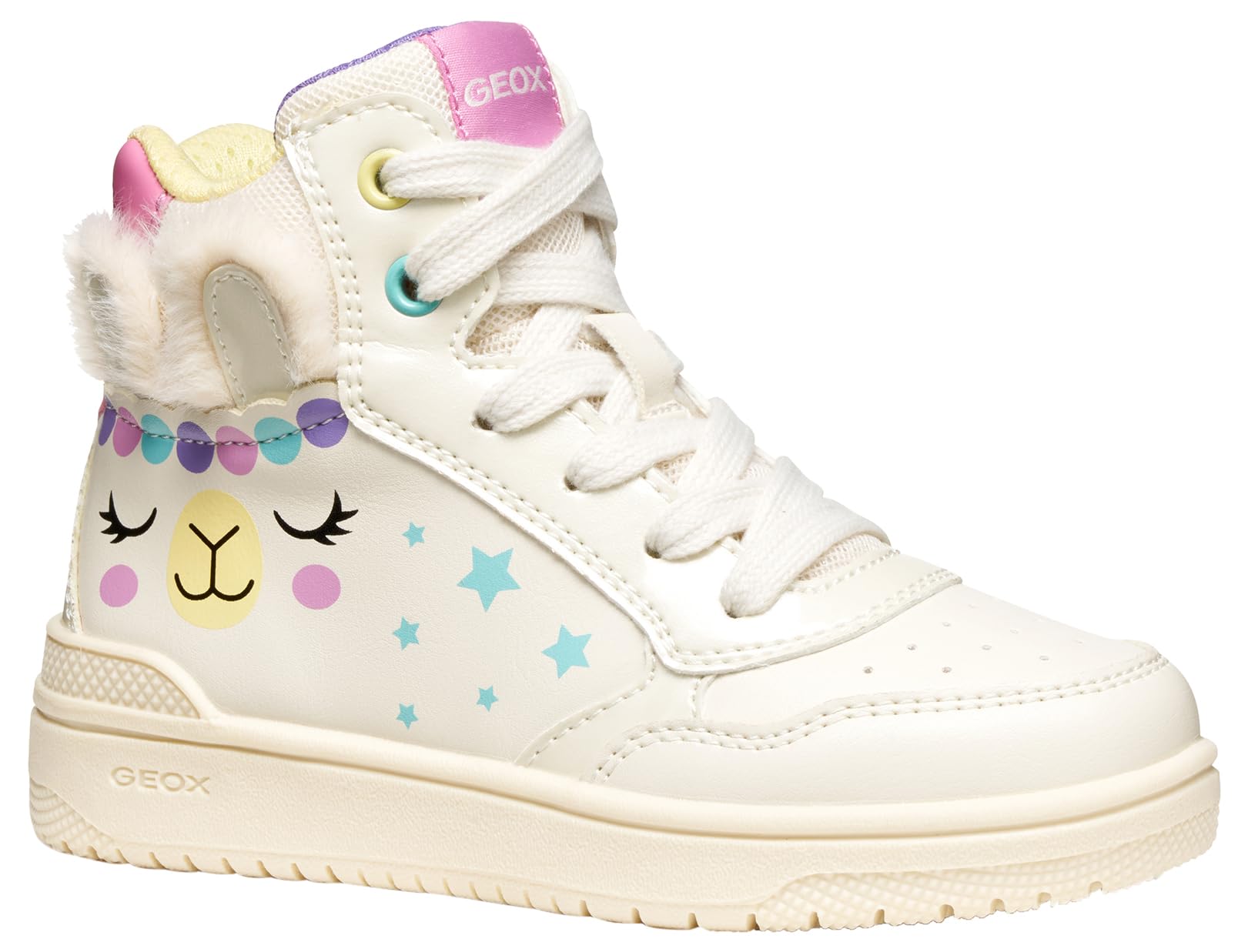 Geox Junior J Washiba Girl Sneakers Lt Ivory/Multicolor 32_EU