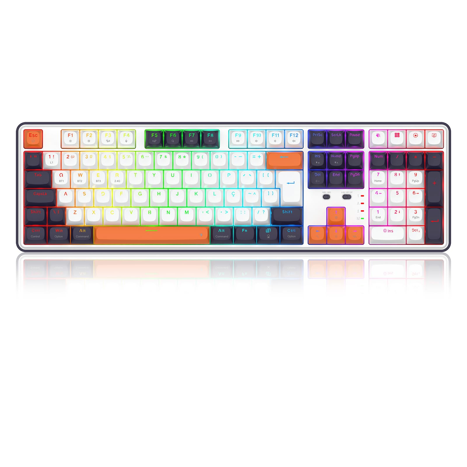 Redragon Wyvern K689WBO-RGB-PRO Mechanical Gaming Keyboard front view