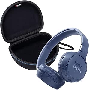 JBL Tune 660NC Wireless On Ear Active Noise Cancelling Headphone Bundle with gSport Hardshell Case (Blue) asin的图片