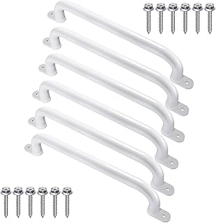 17 Inch Pack of 6 White Metal Playground Safety Handles