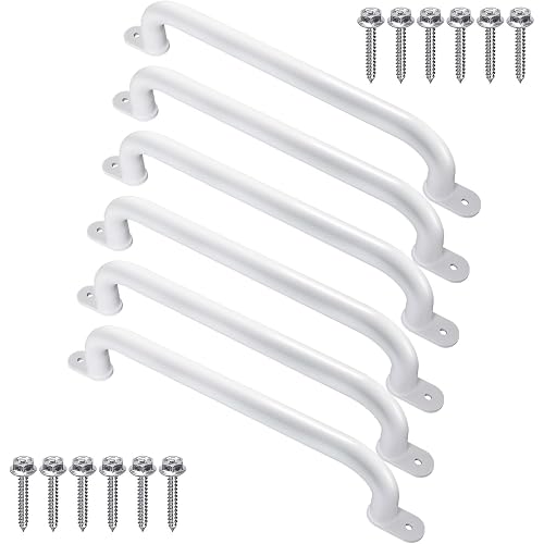 17 Inch White Playground Handles Indoor Kids Monkey Bar Ladders 6Pcs