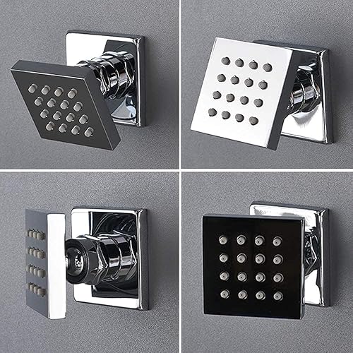 Miniatura 6 de AYIVG Sistema de ducha termostático con pantalla de temperatura, montaje en pared LED de 12 pulgadas, con mano y 4 chorros de cuerpo, sistema de