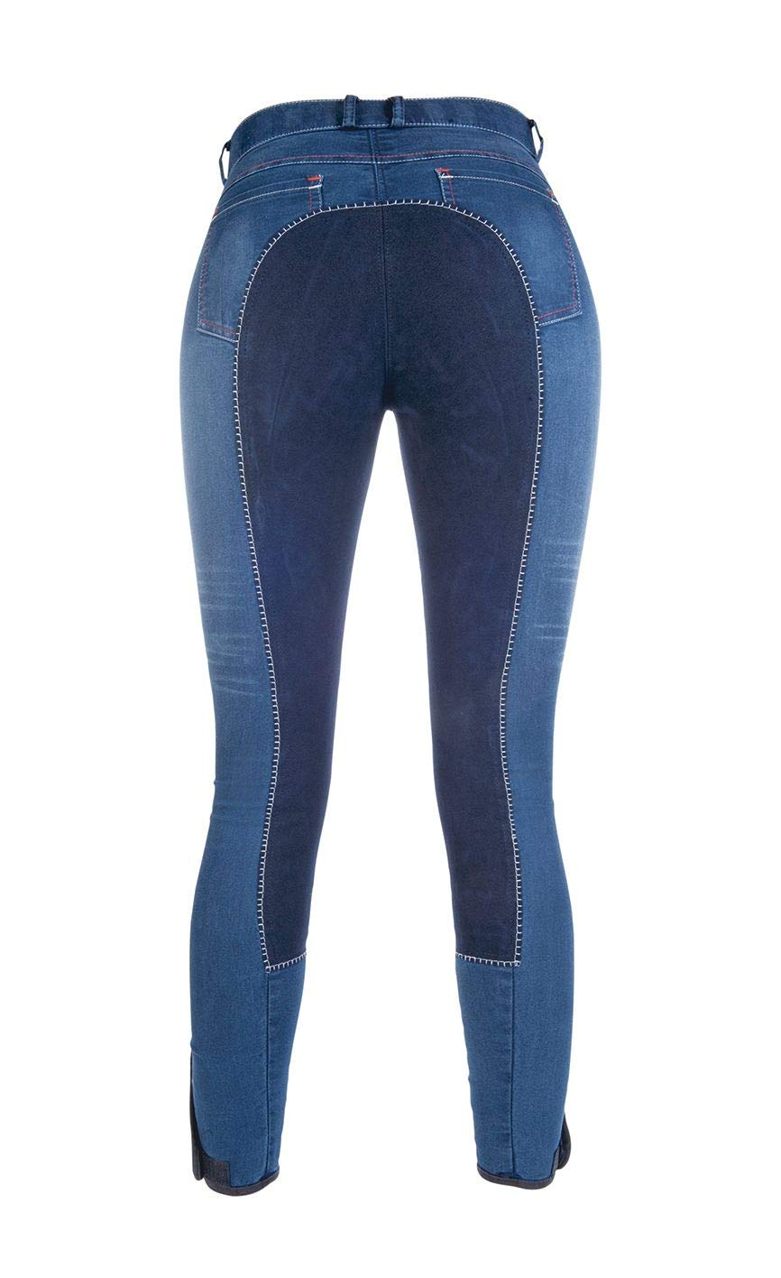 HKM - Summer Denim - Alos 3/4 Lace Trim, Hombre, Reithose -Summer Denim- mit 3/4 Alos Besatz