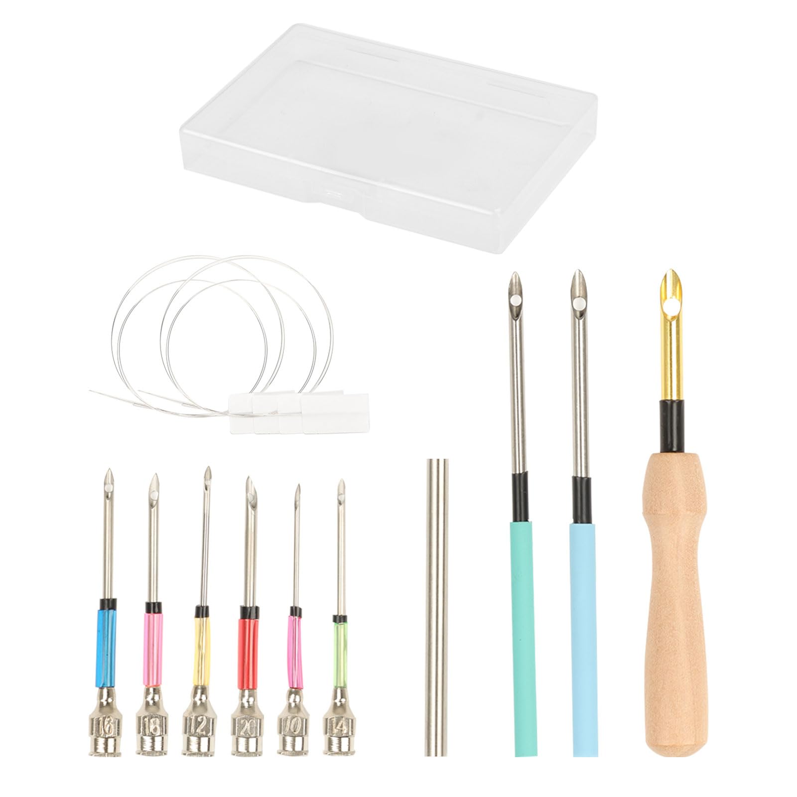 Ruaizel 12Pcs Punch Needle Kit, Adjustable Embroidery Punch Needle, Punch Needle Kits for Adults Beginners