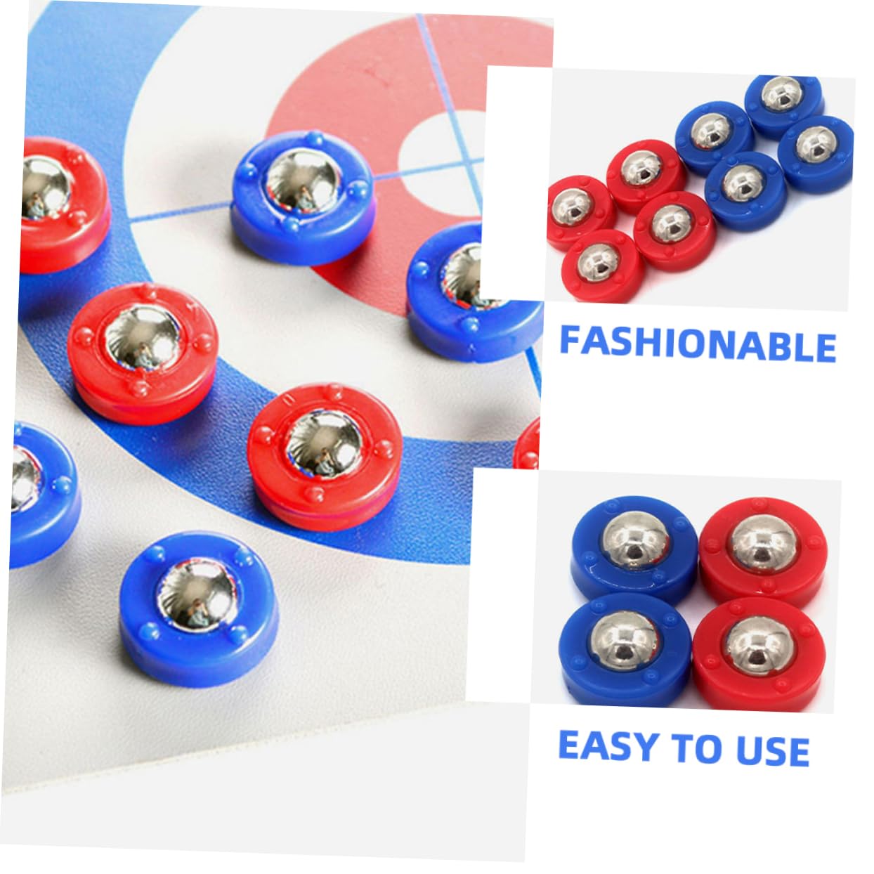 HANABASS 96 Piezas Accesorios para Mesa Shuffleboard Rodillos Mini Juego Curling Pucks Reemplazo para Entretenimiento Familiar y Clubes