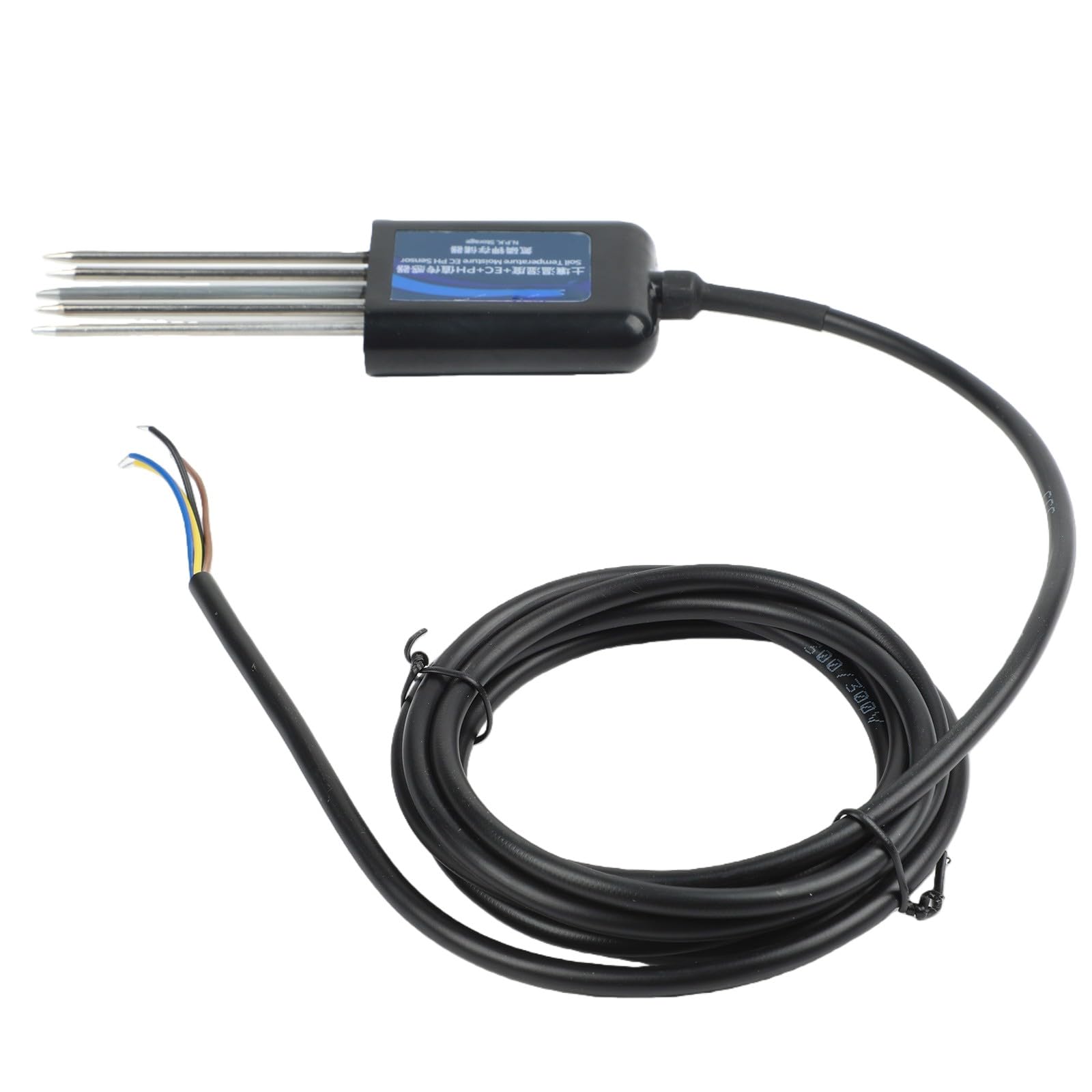 Medidor de humedad del suelo, medidor de pH del suelo, sensor NPK, probador de jardín 7 en 1, impermeable IP68, respuesta rápida para invernadero, granja, paquete