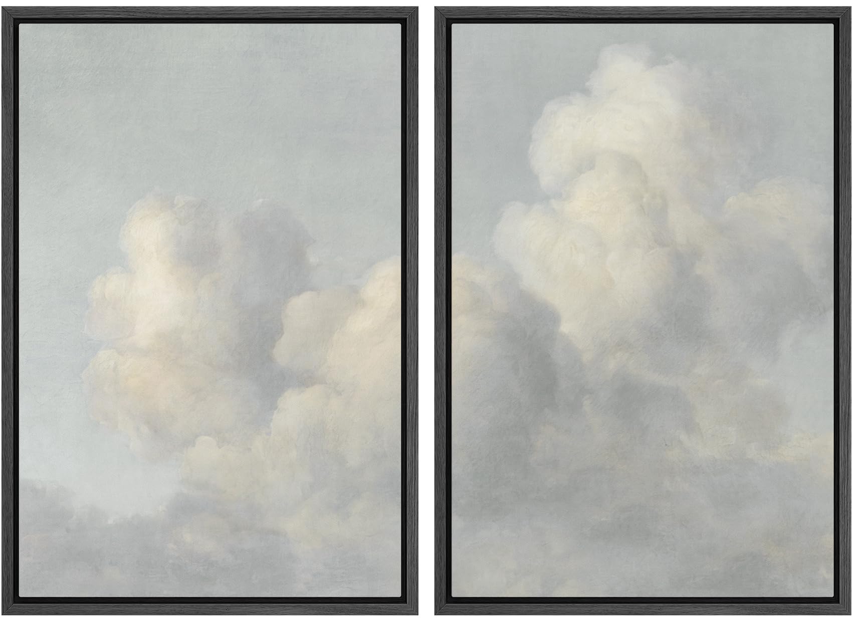 MUDECOR Framed Canvas Print Wall Art Set Watercolor Pastel Green Tan Landscape Abstract Shapes Illustrations Modern Art Decorative Contemporary for Living Room, Bedroom, Office - 16"x24"x2 Natural — view 128