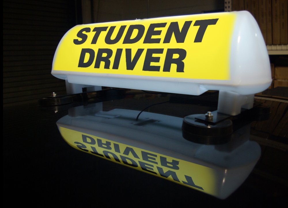 LED Lighted Car Top Sign and Full Color Custom Design For Driving