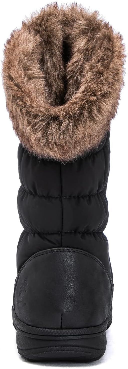 GLOBALWIN Women's Snow Boots Waterproof Mid-Calf Winter Boots with Thermal Fleece Lining, Insulated Cold Weather Protection, and Non-Slip Sole for Snowy Commutes - Image 5