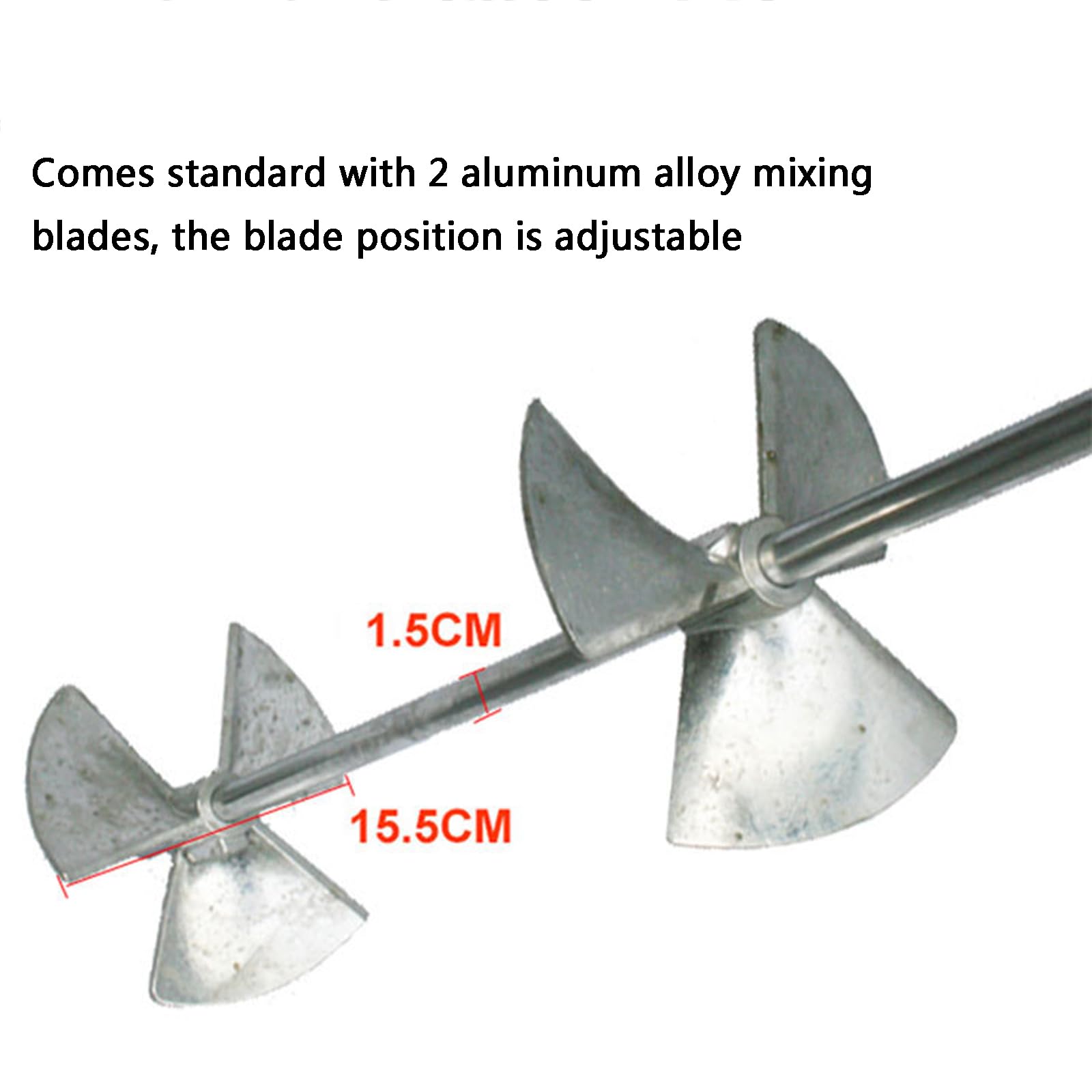 Miscelatore pneumatico per vernice da 50 galloni, agitatore d'aria per vernice con clip a 3 cilindri, miscelatore miscelatore d'aria 1/2HP, velocità 50-2800 giri/min, per materiali di rivestimento d