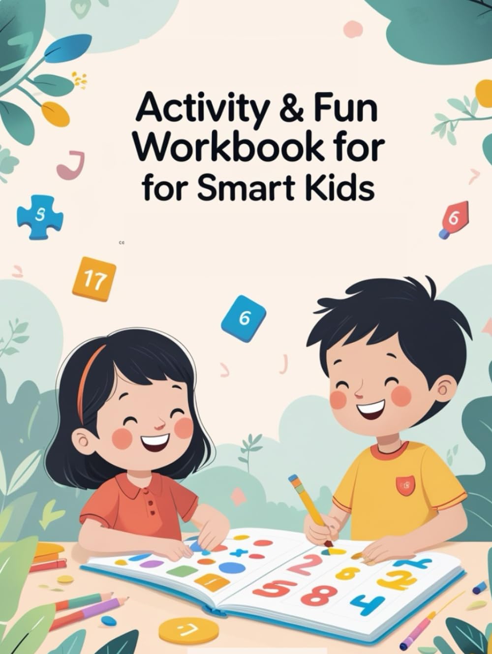 Activity & Fun Workbook for Smart Kids: Easy Learning Activities, Puzzles, Mazes, Coloring & Logic Games for Ages 4–8