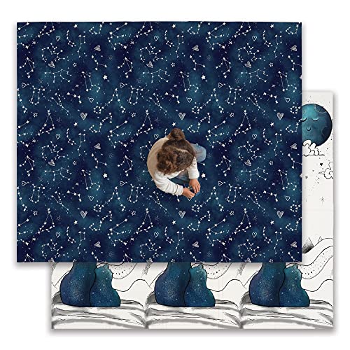 Image of JumpOff Jo Baby Play Mat - Large Folding Foam Play Mat for Infants, Babies, Toddlers, Waterproof, Double-Sided (70" x 59")