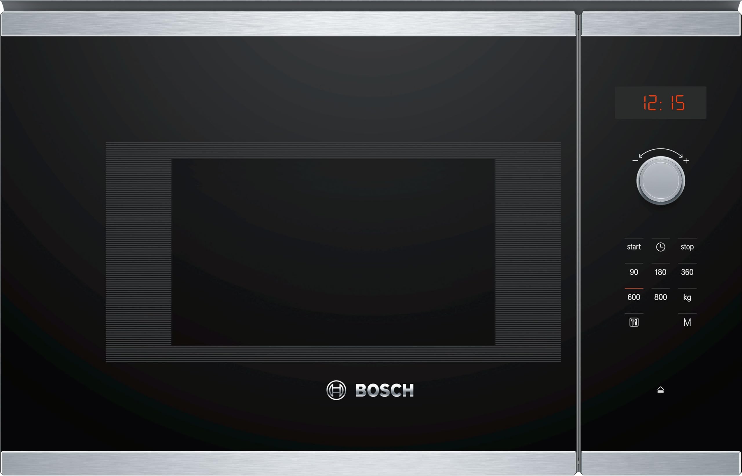 Bosch BFL523MS1F, Serie 4, Microonde da incasso, 7 Programmi automatici cottura, Display digitale a LED, Cleaning Assistance, Nero
