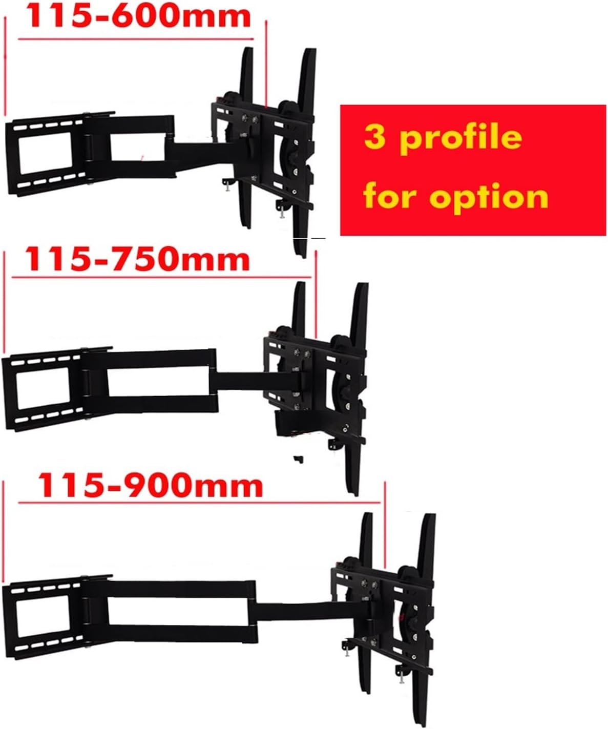DL-WA-102CT 60kg 60" 55" 46" Retractable Swivel TILT 500x400 LCD Wall VESA Holder Full Motion Tv Bracket(DL-WA-102CT)