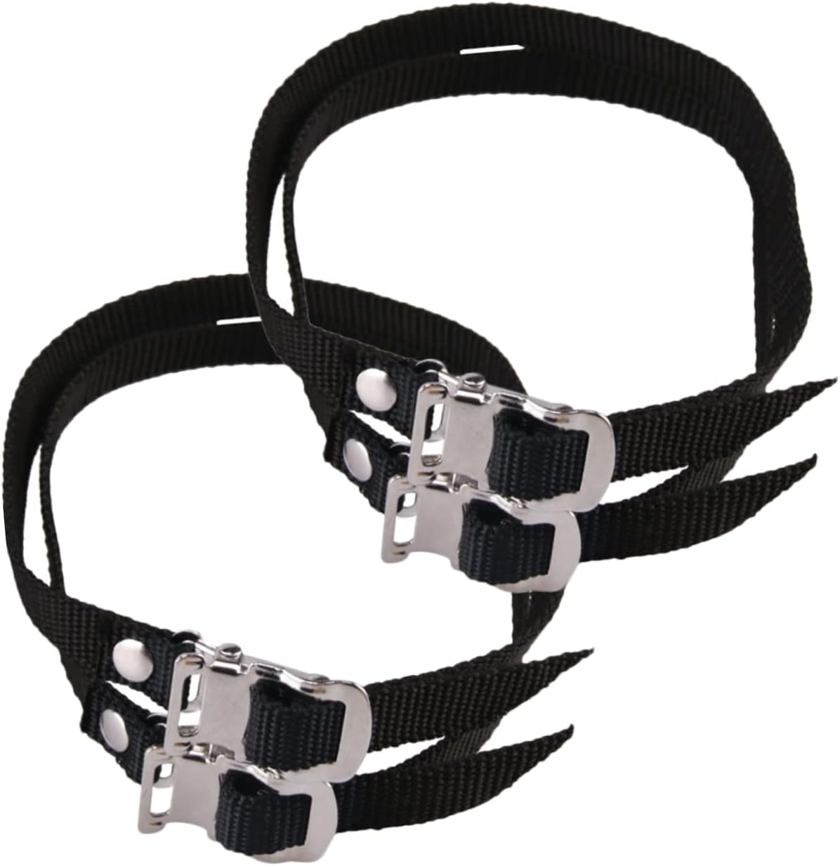 4pcs Adjustable Bike Pedal Straps Footrest Straps for Exercise Comfortable and Easy to Wear for Gym Cycling and Fitness