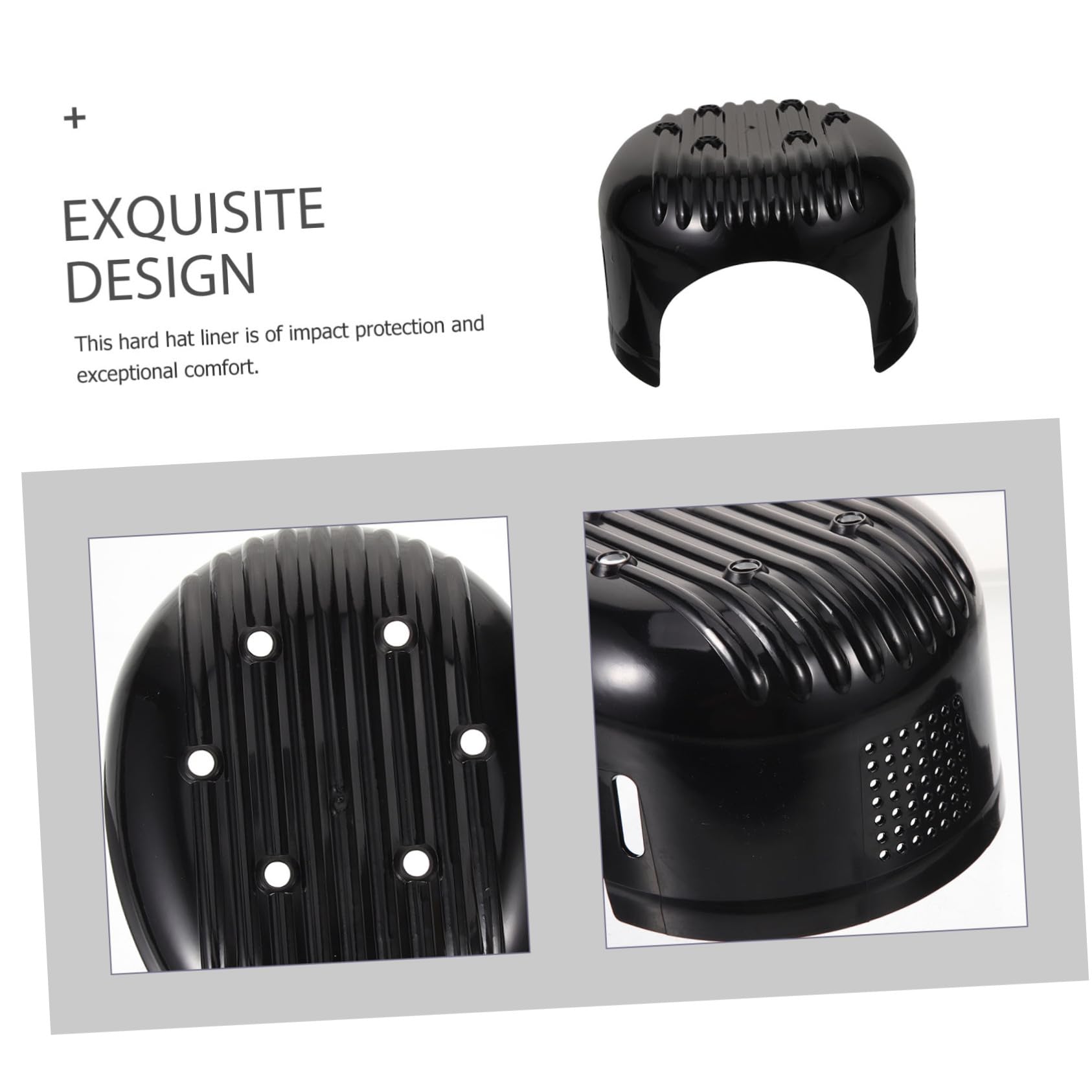 SHINEOFI Doublure de Casque Hommes Chapeau Dur de Plein air bob Léger Noir Protection de la Doublure du Casque Insert de Anti-heurt universels Fournitures de Casque Black