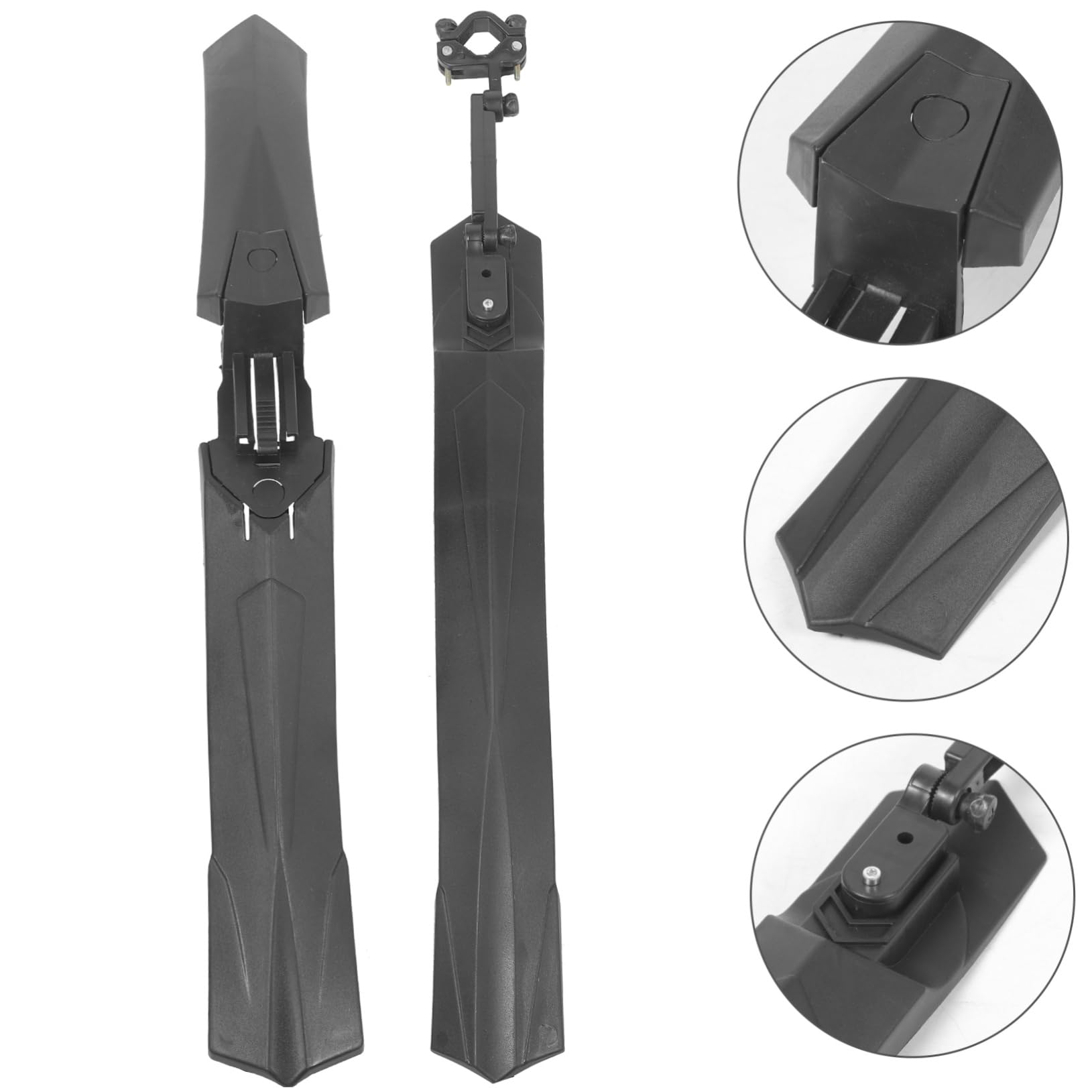 Toddmomy Defensa Bicicleta de montaña Accesorios para Bicicletas de montaña Cubrir mugre Guardia Guardabarros de Ciclismo Resistente Bicycle Bike Resina Black