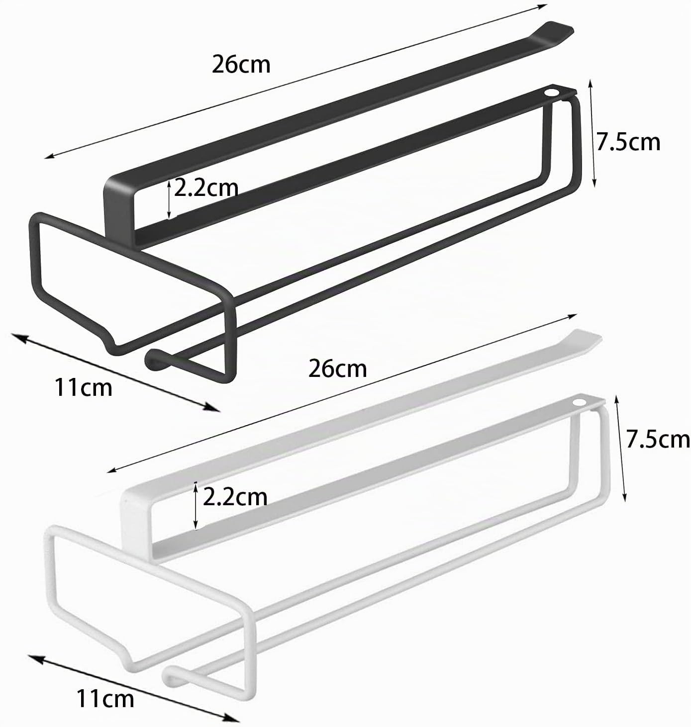 3 Pezzi Porta Bicchieri Sospesi, Wine Glass Rack Supporto Per Bicchieri A Calice Portabicchieri Sospeso Porta Calici Sottopensile per Calici Senza Foratura, Bar Ristorante Cucina, Bianco