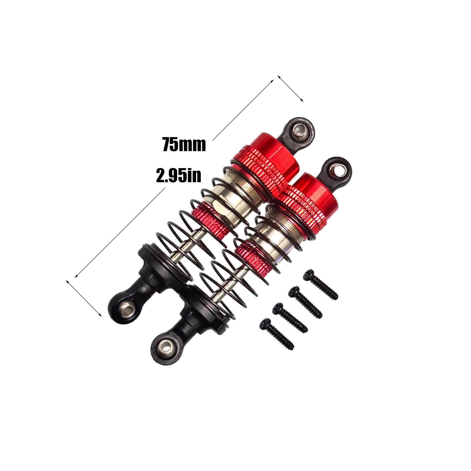 Per MJX Per SCY Per JJRC 1/14/1/16 75mm Ammortizzatore Universale Aggiornato Parti Ricambio Accessori Auto Telecomandate Rc Auto Amortisseur