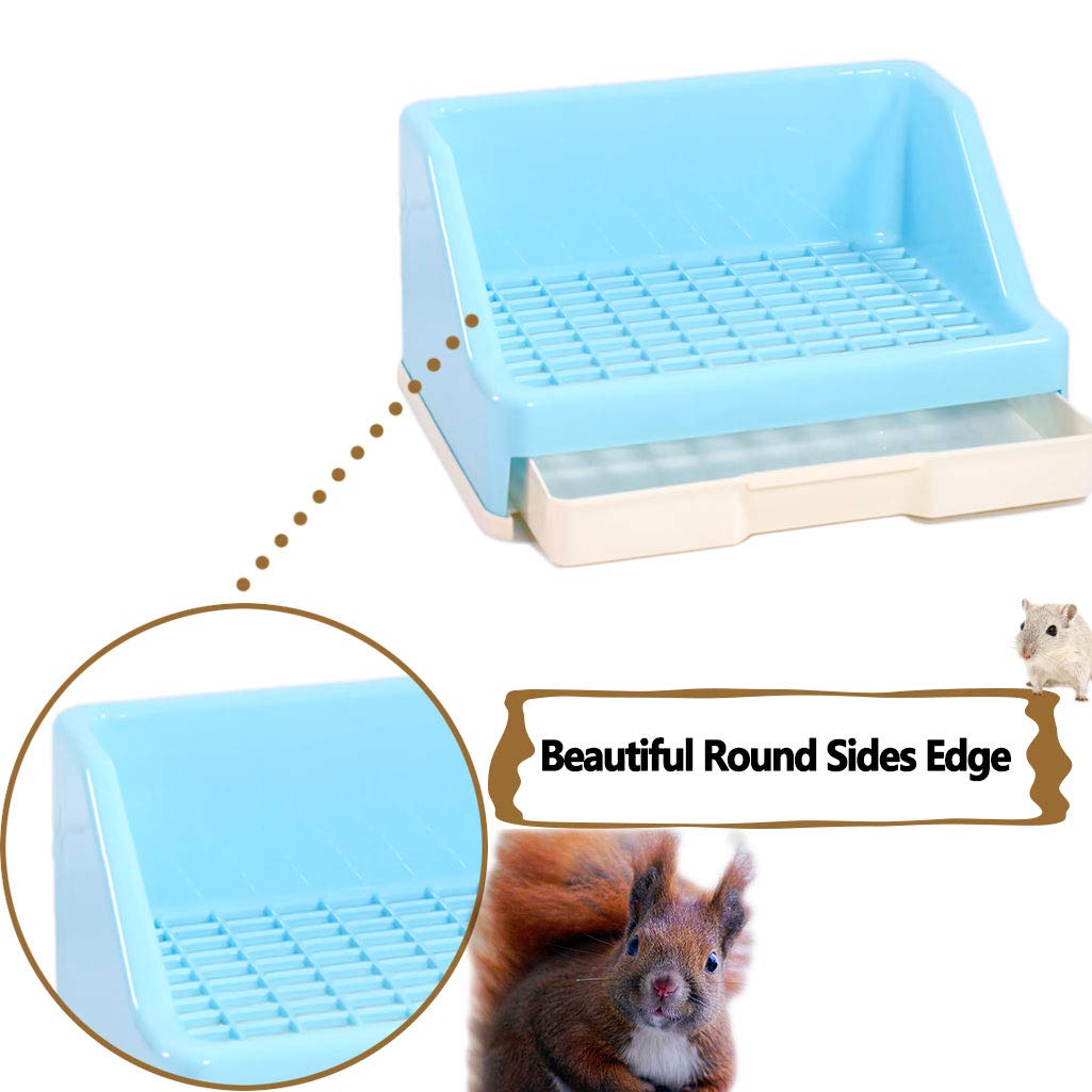 Lettiera per animali domestici, cassetto per conigli, vasino, comodo bagno per porcellini d'India, accessori per furetti, conigli, scoiattoli, maiale