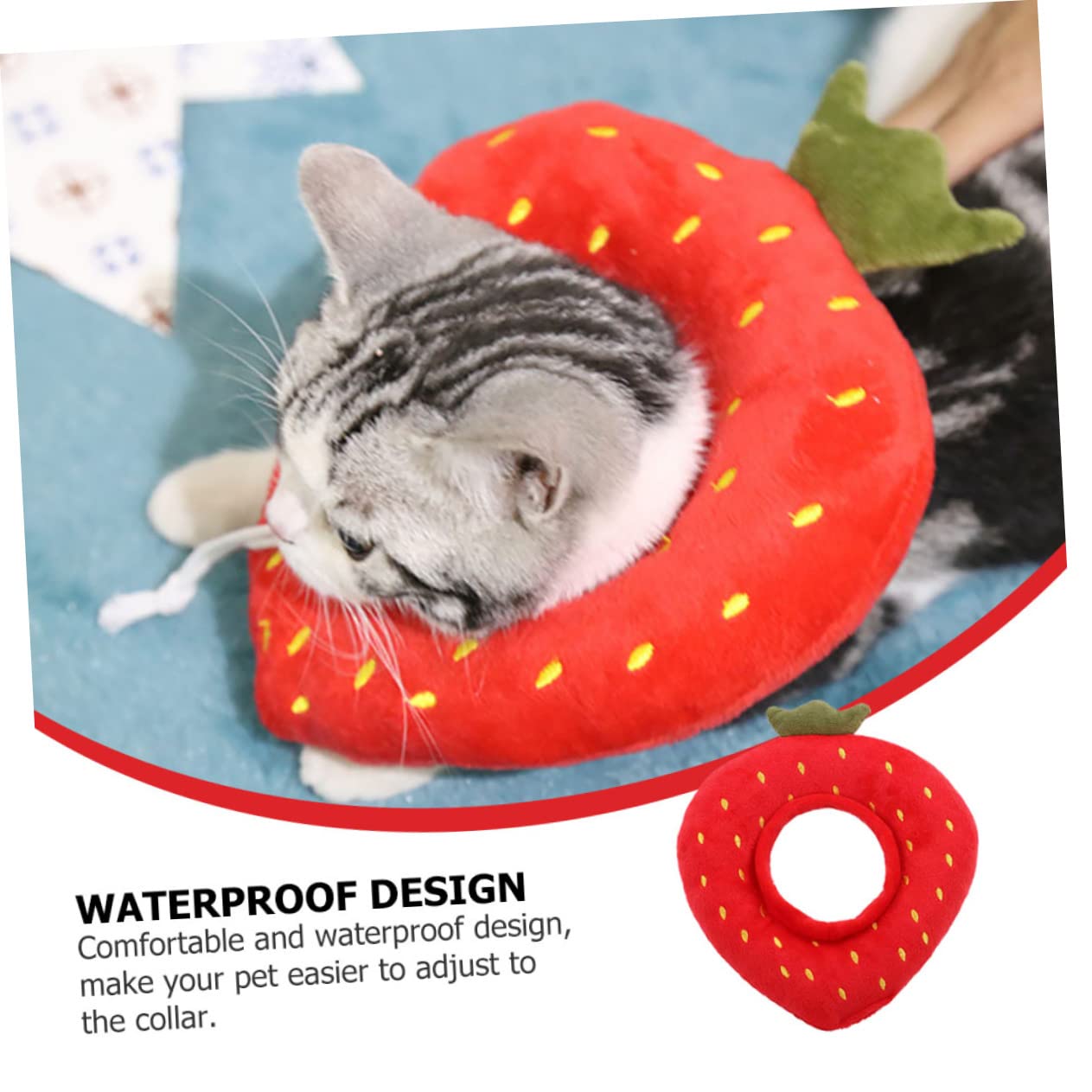 FRCOLOR 6 Piezas círculo de Elizabeth Cono de cirugía para Perros Collar de recuperación para Mascotas Collar de Gato Protector de Cuello de Gato limón Suministros de Mascotas