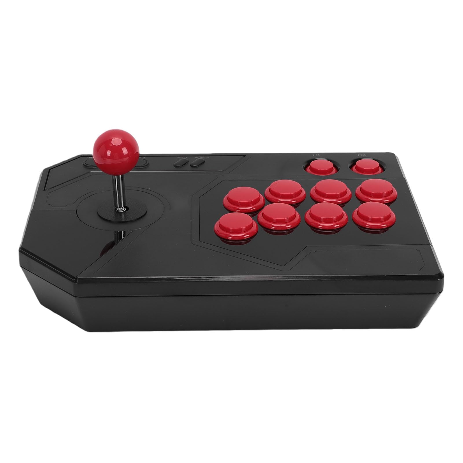 Ejoyous Fighting Stick ABS Fighting Stick z Funkcjami 3 Tryby Joysticka 8 Układu Przycisków Typu C Plug and Play na PC i konsolę do Gier Slim Pro Gry Walki