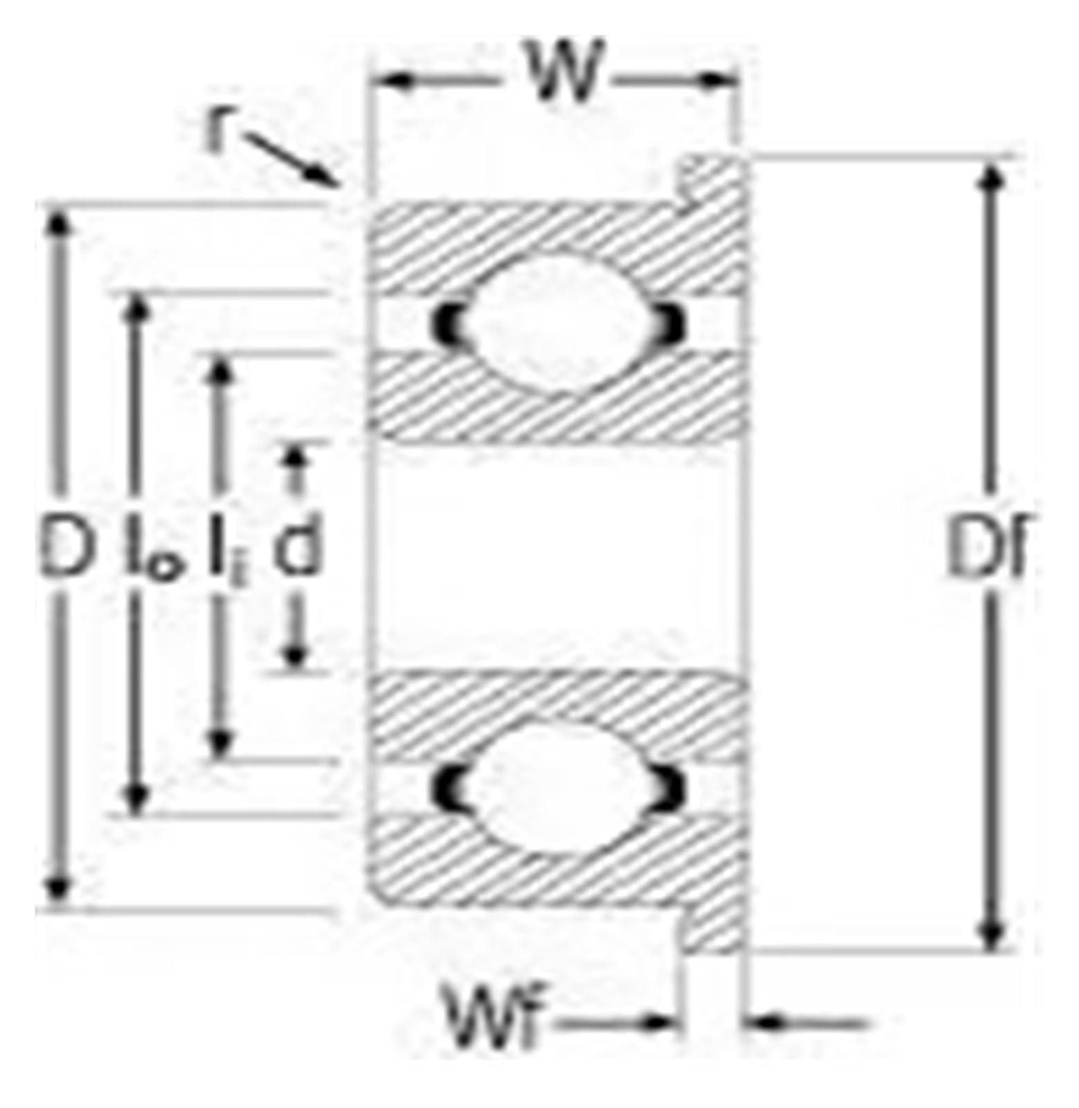 10pcs F686ZZ Ini Cuscinetti A Sfera In Acciaio A Doppia Flangia - Foto 8