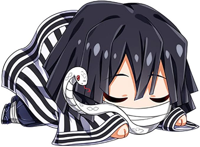 Demon Slayer Kimetsu no Yaiba Pillow for Iguro Obanai, Plush Doll