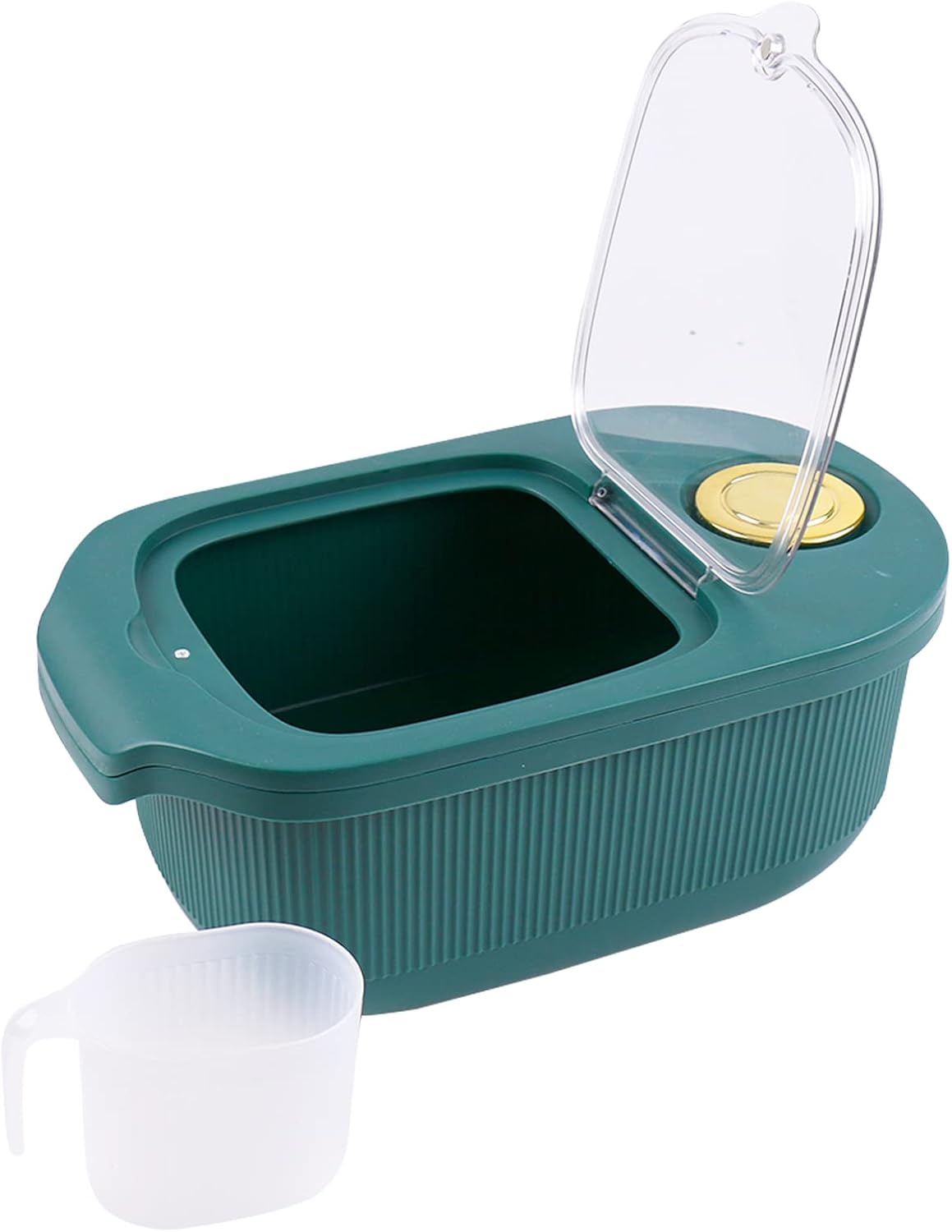 EOSVAROG Dog Food Storage Container 10 Lb Plastic Dog