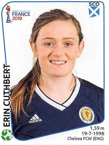 2019 Panini FIFA Women's World Cup France Album Stickers (Individual Sticker Only) Soccer #284 Erin Cuthbert Scotland 2 Inch by 2 12 Inch 2019 Panini FIFA Women's World Cup France Album Stickers (Individual Sticker Only) Soccer #284 Erin Cuthbert Scotland 2 Inch by 2 12 Inch