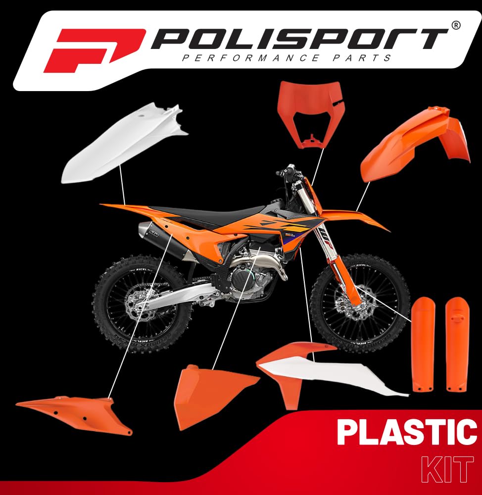 POLISPORT Polisport MX 91325 Replika z tworzywa sztucznego dla osób poszukujących jakości OEM Para Motocykl KTM, kolor OEM