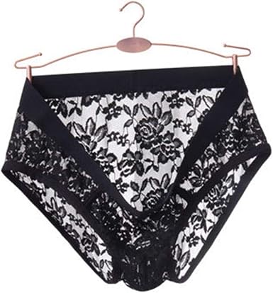 Amazon.com: Calzoncillos bóxer sexy de encaje transparente para hombre :  Ropa, Zapatos y Joyería