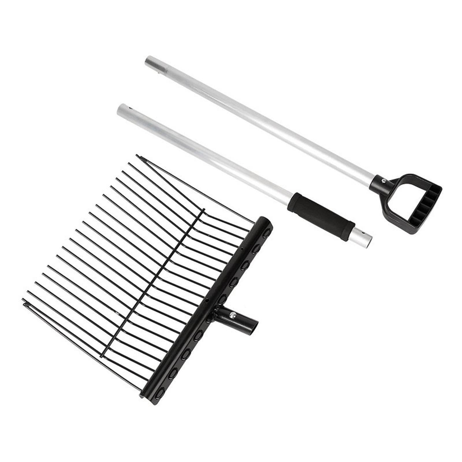Bothyi Iron Manure Fork Horse Stable Manure Rake Replacement Sturdy Fork Equipment Pitch for Farm Horse Stall Grass and Hay