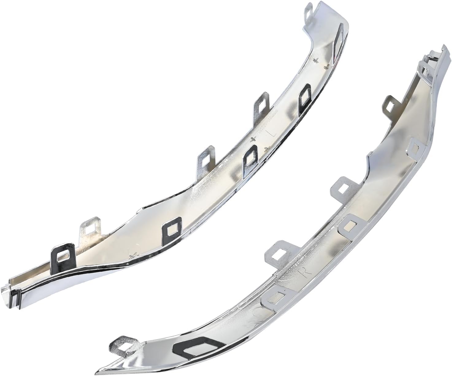 2PCS Rear Bumper Lower Trim Molding 84165548 84165549 Compatible with GMC Terrain 2018 2019 2020 2021 2022 2023 2024,Bumper Chrome Cover Molding