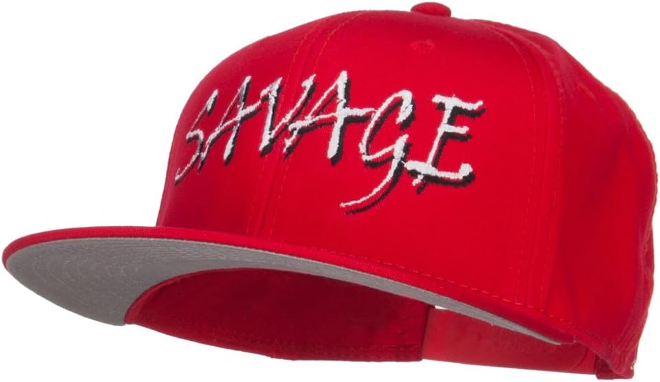 e4Hats.com Savage Embroidered Cotton Snapback