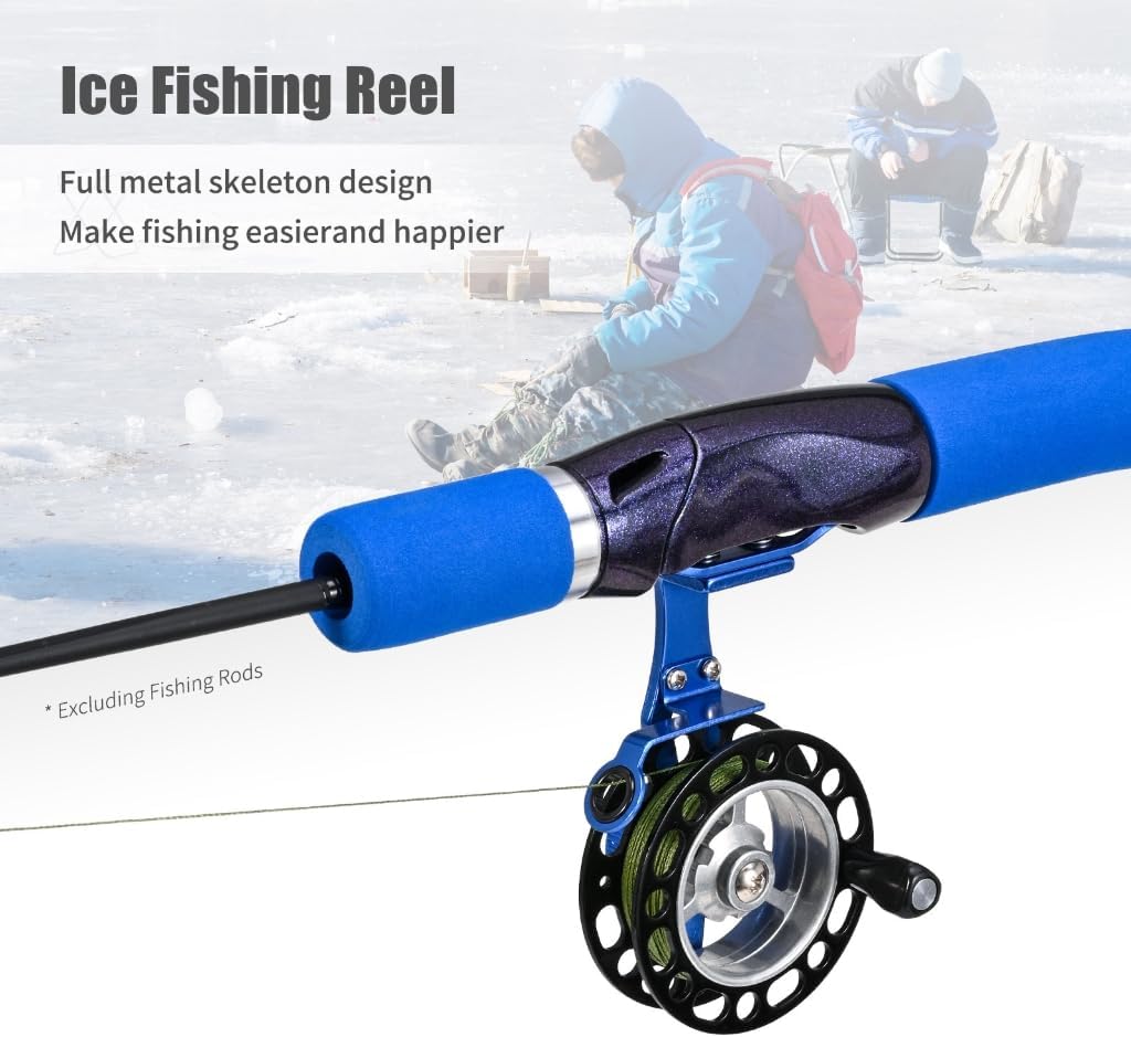 Ice Fishing Fishing Equipment Accessories Water Fishing Set Professional Large Spool Diameter Metal Spool