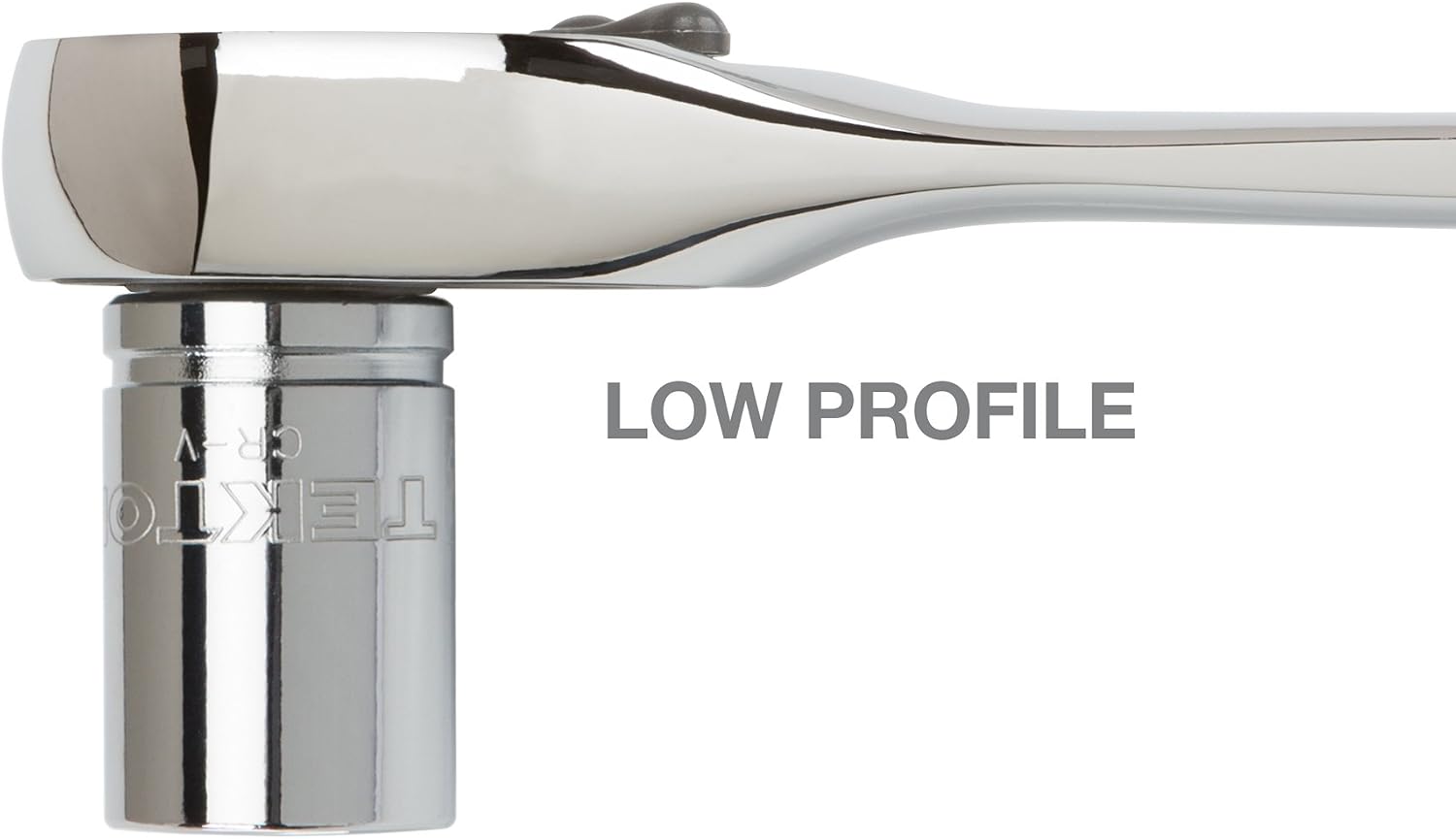 TEKTON 14932 3/8-Inch Drive x 7-Inch Low Profile Polished Ratchet