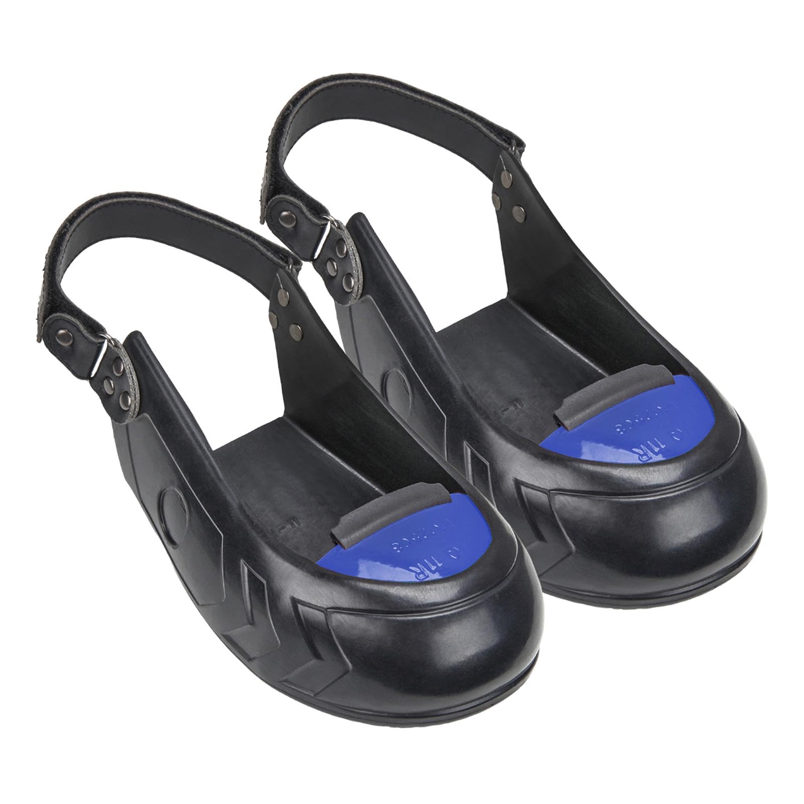 Harilla Embout en métal anti-écrasement avec sangle réglable, couvre-chaussures de protection des orteils pour les travailleurs, du chantier et