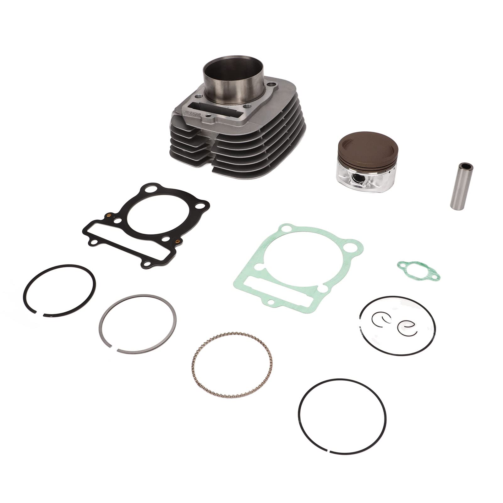 Rosvola Kit estremità Superiore Pistone Cilindro Adatto per Big Bear Wolverine 350 Grizzly 350 Lega di Alluminio Ad Alta Resistenza 13 Pezzi Sostituzione per gli Appassionati di ATV