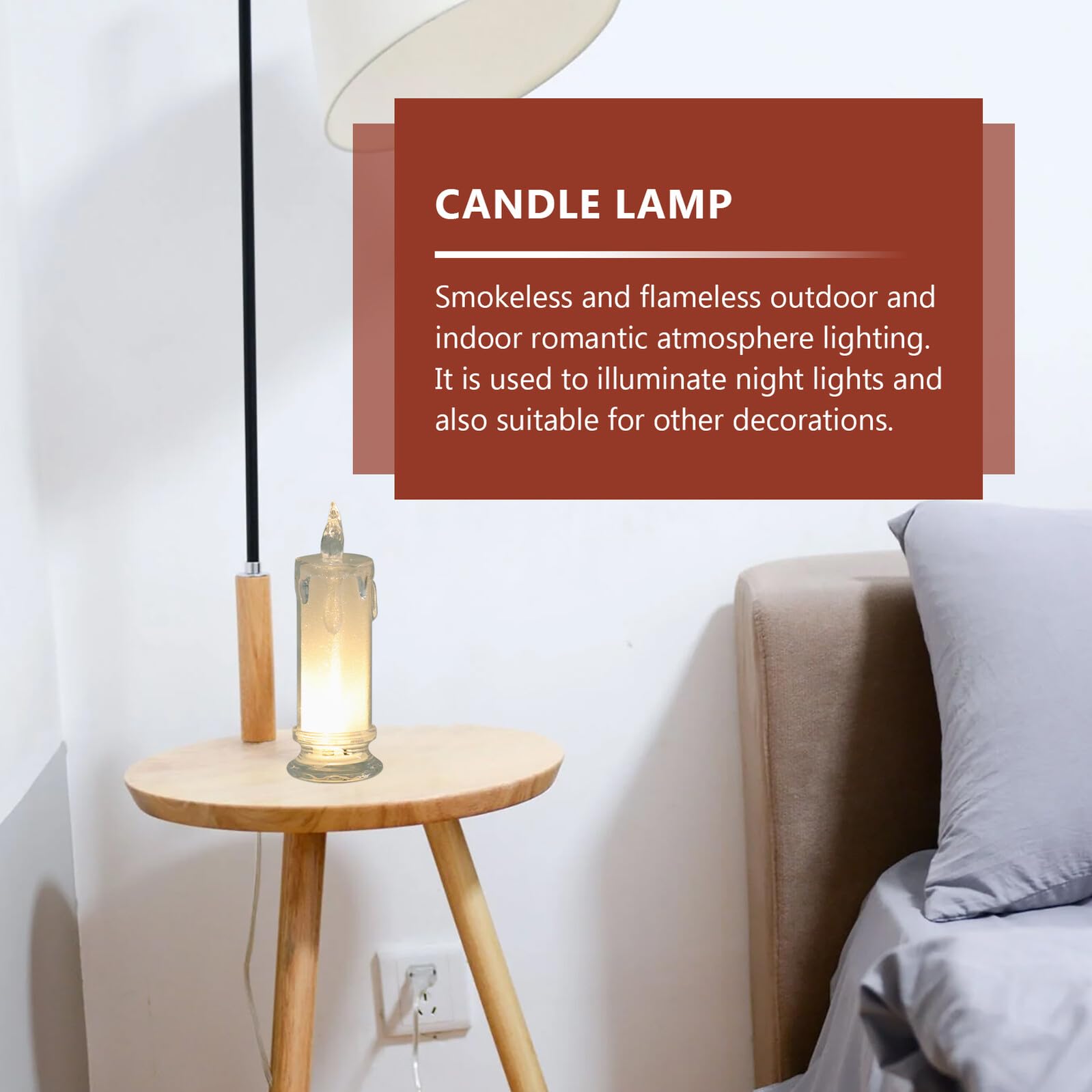 Ciieeo Lampade Elettriche a Candela LED senza Fiamma, Set 6 Pezzi, Luci Decorative per Uso Domestico e Festival, Illuminazione Romantica per Interni ed Esterni
