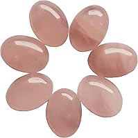 Vista 20 de 7 cuentas de piedra preciosa ovalada de obsidiana negra con parte trasera plana para hacer joyas, 0.71 x 0.51 pulgadas (0.709 x 0.512 in)