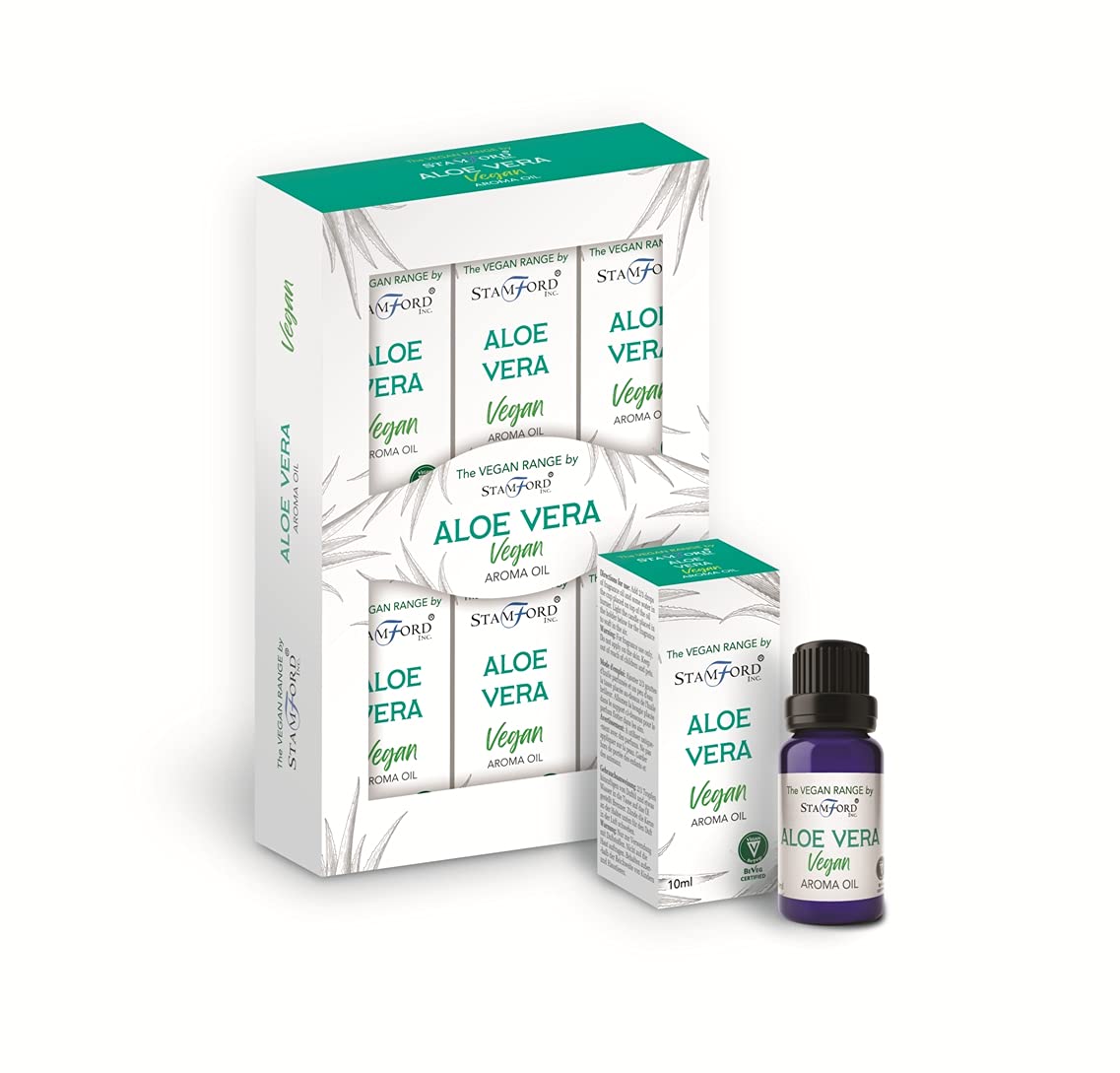 The Vegan Range by Stamford - Aroma Oils. 6packs x 10ml -Aloe Vera