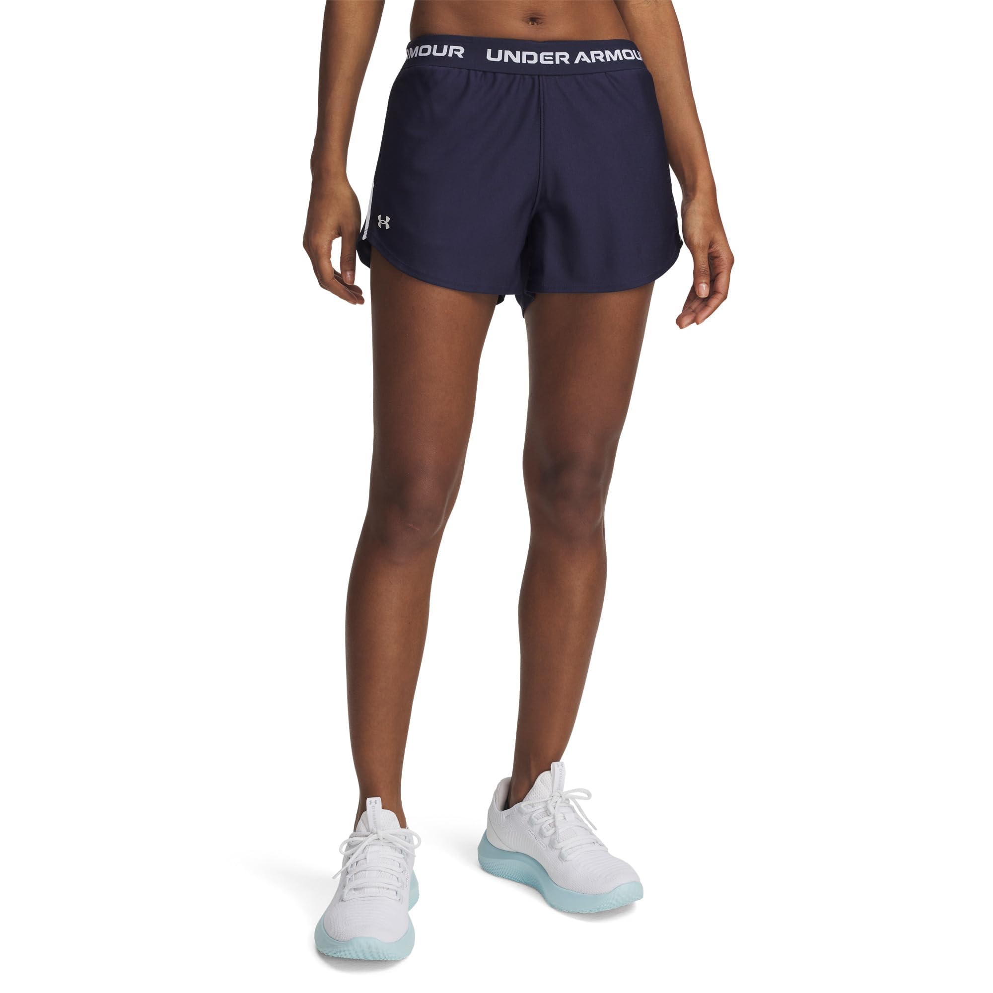 Under Armour Women's Tech Play Up Shorts Midnight Navy/White M M