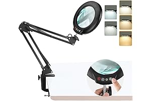 10x Magnifying Glass with Light and Stand