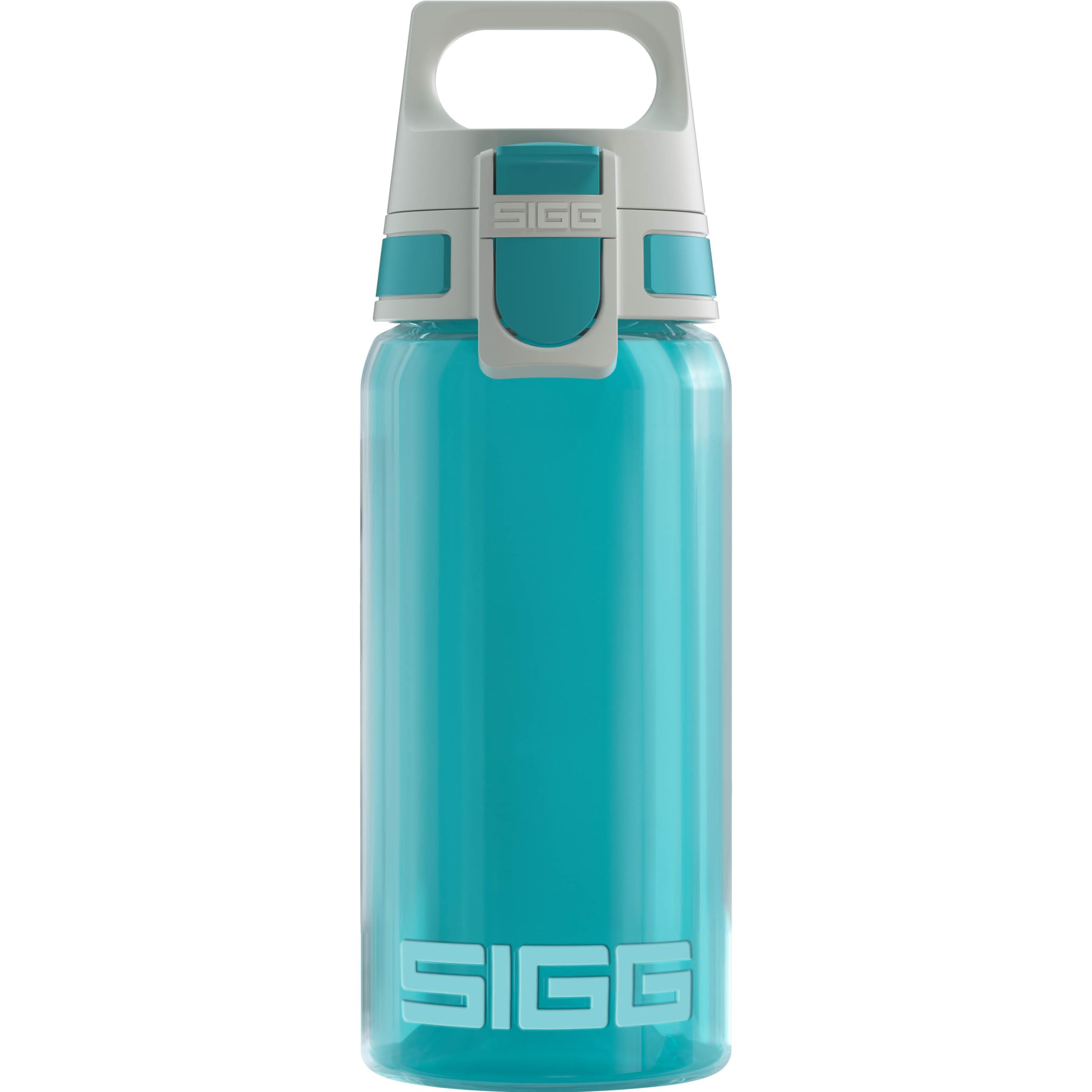Sigg - Kids Water Bottle - Viva One Aqua - Suitable For Carbonated Beverages - Leakproof - Dishwasher Safe - BPA Free - Sports & Bike - Aqua - 0.5L