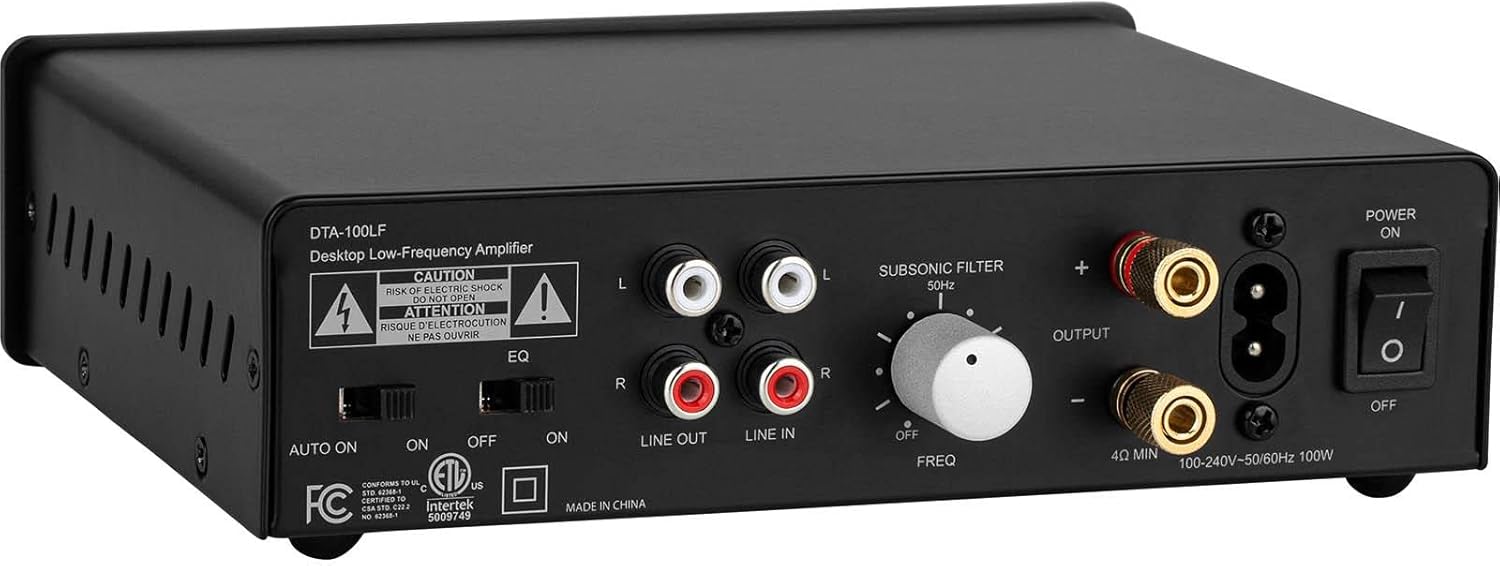 Dayton Audio DTA-100LF Desktop Low-Frequency Amplifier with EQ