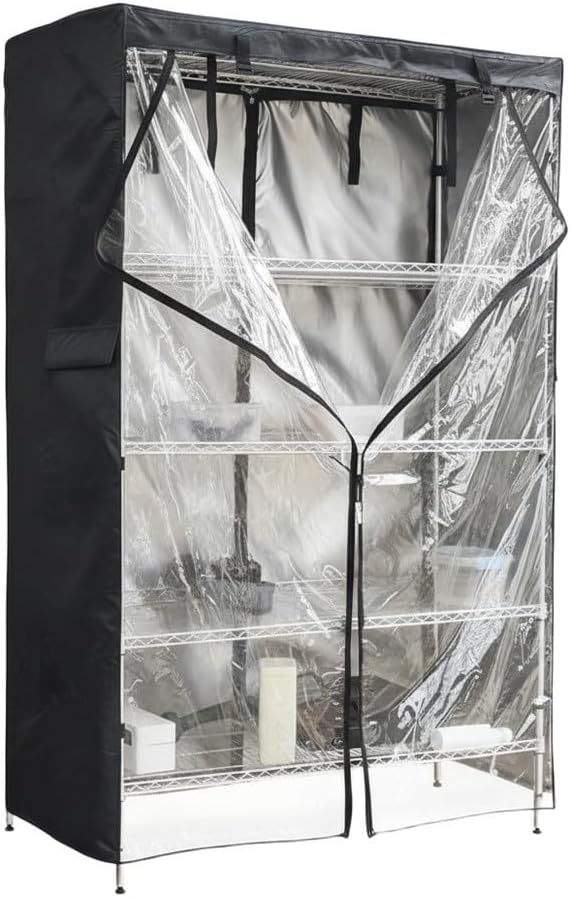 Outdoor Storage Cover 420D Oxford Fabric Waterproof Dustproof with UV Protection with Zipper Closure (60 x 24 x 71 inch)