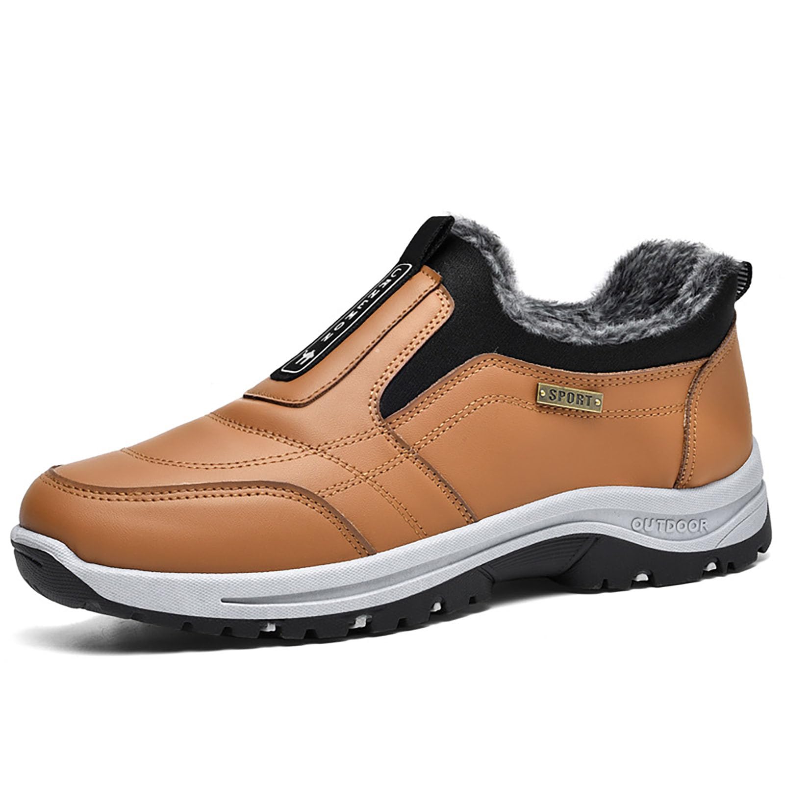 Scarpe da Trekking E Camminata Slip-On Scarpe da Ginnastica Invernali Ortopediche con Supporto dell'Arco Plantare Scarpe da Lavoro Sportive Impermeabili Extra Larghe Antiscivolo per Sentieri di