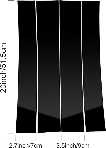 Miniatura 4 de BASIKER 4 piezas compatibles con Cadillac Escalade 2007 2008 2009 2010 2011 2012 2013 2014 Puerta Ventana Pegatinas anti arañazos Moldes de pilar de